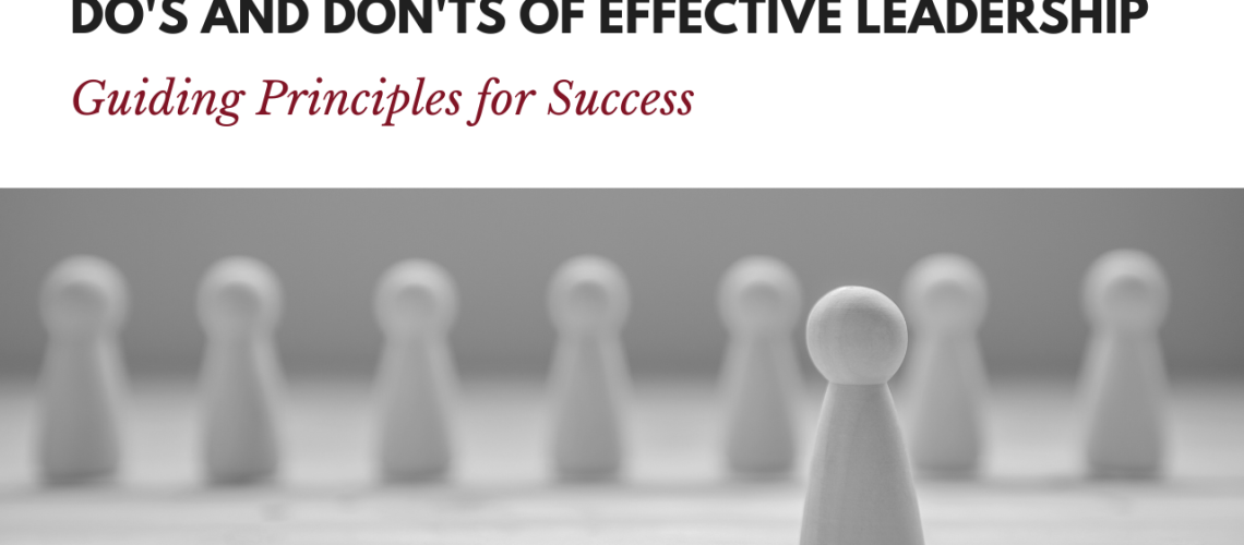 True leadership demands more than inherent qualities; it's about applying them aptly in diverse scenarios. Our comprehensive guide on leadership sheds light on the pivotal do's and don'ts, offering actionable wisdom. Equip yourself for leadership success